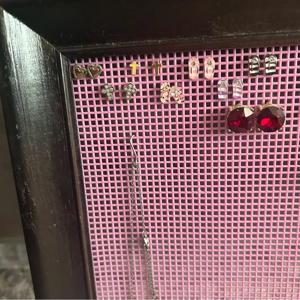 Jewelry Organizer Pink and Black